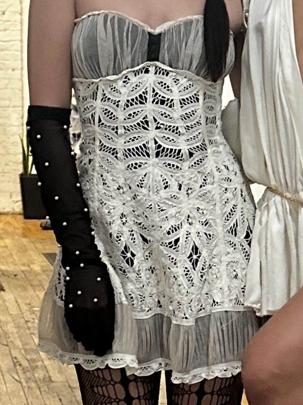 Vintage Betsey Johnson Ivory and Black Dress - Picture 7 of 8
